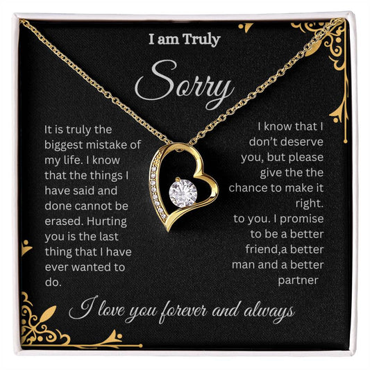 Am sorry forever love necklace