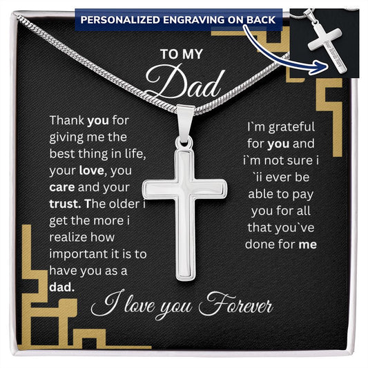 To my dad necklace