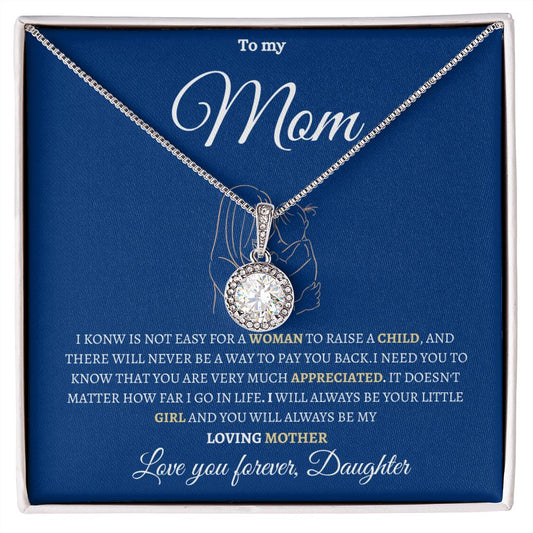 To my mom Eternal hope necklace