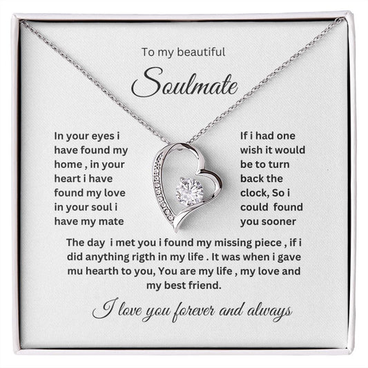 To My Soulmate Forever Necklace